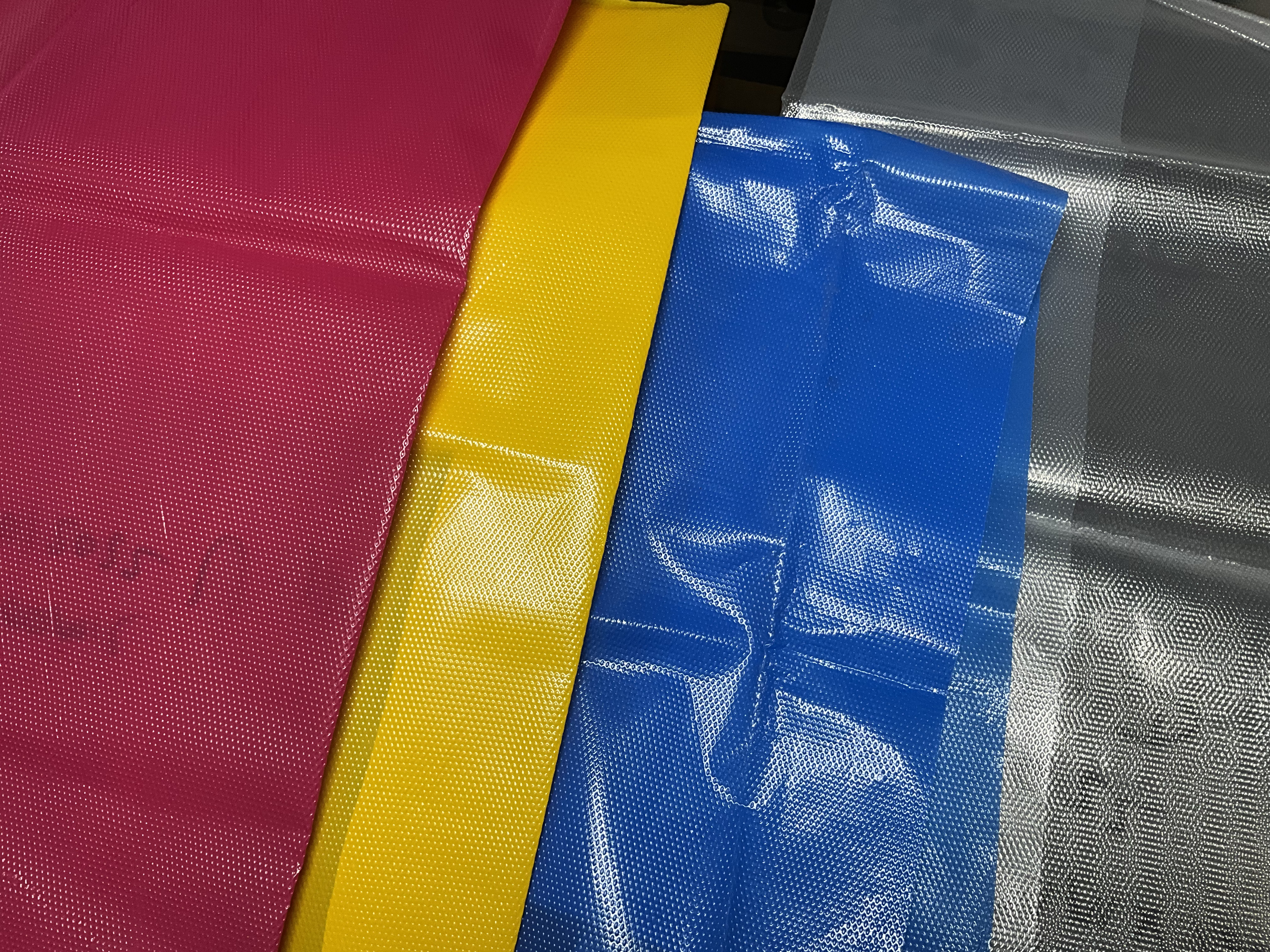 Embossed rubber release film